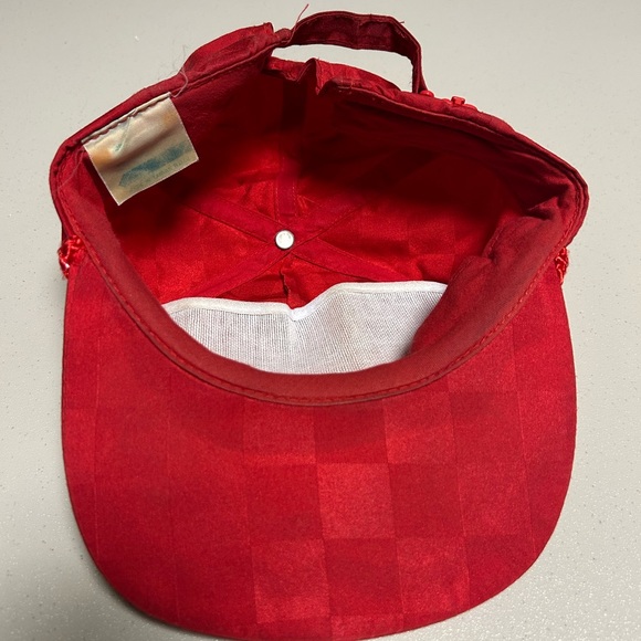 Vintage Wyoming Zip Strapback Red Checkerboard Pattern - Picture 2 of 3